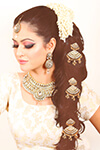 Indian hair pins - in plait