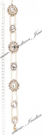 Pearl & Kundan Asian Plait Jewellery CAWK04148