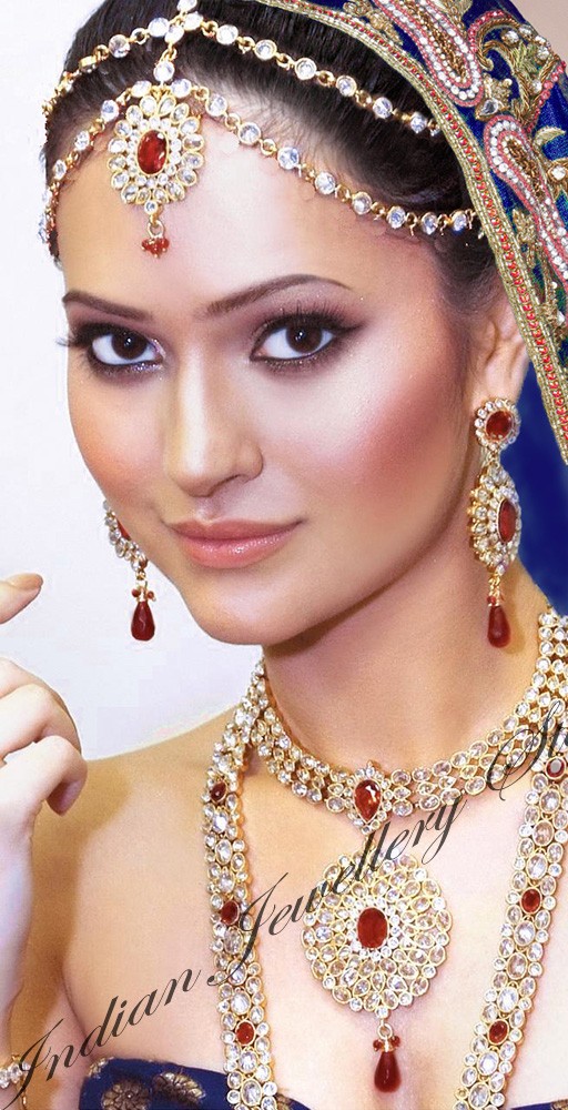 Bridal jewellery set with matha patti 2025