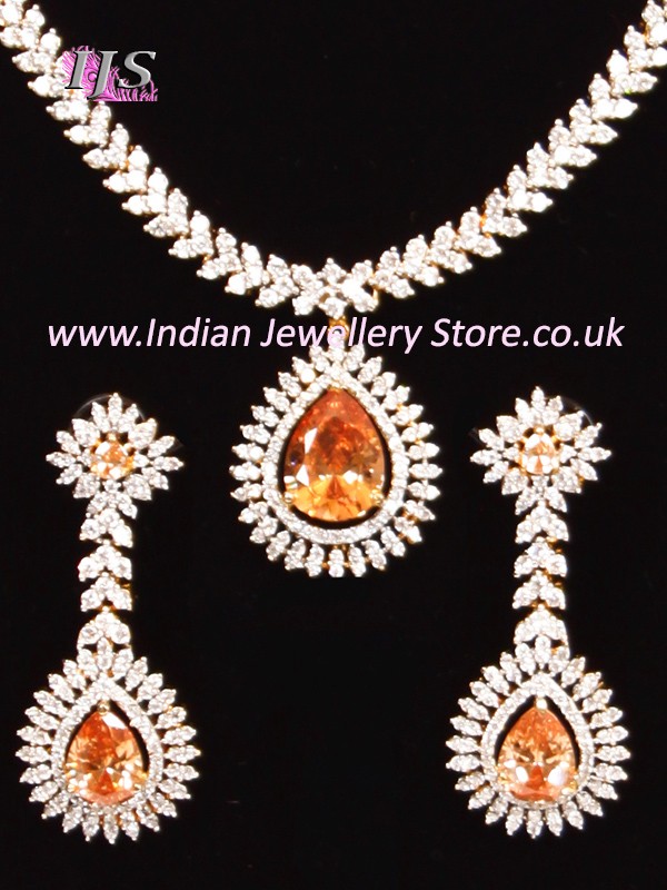Diamond jewellery set designs discount