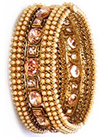 2 x Antique Wide WANA10161 Indian Jewellery
