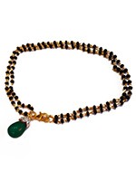 Green Indian Mangalsutra Bracelet MGGA10885 Indian Jewellery