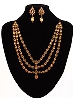 Antique Royal Diamond Haar & Studs NENA10894 Indian Jewellery
