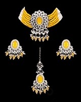 Beaded Kundan Indian Jewellery Set NSYL12234 Indian Jewellery