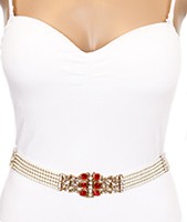 Mughal Pearl Waist Belt LARK04280C Indian Jewellery