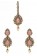 American Diamond, Antique Indian Earrings & Tikka - peach IAPA11572 Indian Jewellery