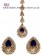 American Diamond Indian Stud Earrings & Tikka - Sumandeep IALA10997 Indian Jewellery