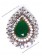 Emerald Cut Classic Smaller Ring RGGA10328 Indian Jewellery