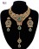 Statement Crystal Indian Jewellery Set - turquoise (firozi) blue NALC11642 Indian Jewellery
